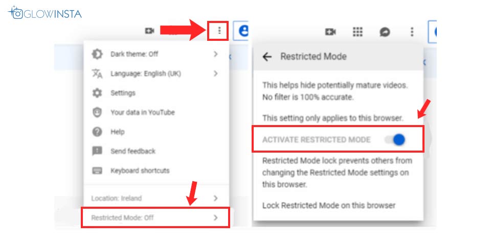 restricted mode on YouTube